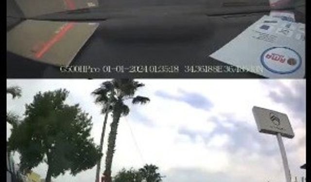 Mersin'de makas atan sürücü gözaltına alındı