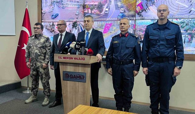 Mersin'de yılbaşı tedbirleri üst seviyede: 12 bin 216 güvenlik personeli görevde