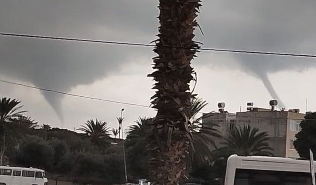 Akdeniz'de çifte hortum