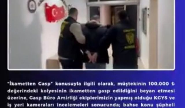 Bingöl'de hırsızlık yapan şüpheli tutuklandı