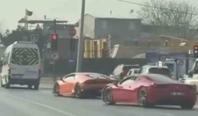 Bursa'da Lamborghini ve Ferrari sürücülerine 100 bin TL ceza