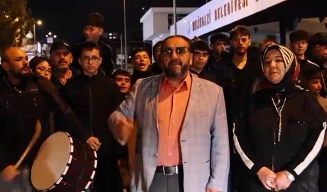 Kayseri'de mahalleliden 'Kabe'de Hacılar' performansı