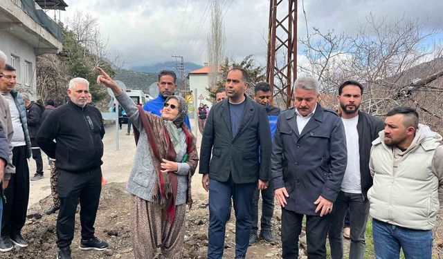 Kıratlı, heyelan bölgesinde incelemelerde bulundu