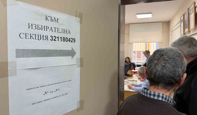Bulgaristan seçimleri için Eskişehir'de vatandaşlar son 5 yılda 8'inci kez sandık başında