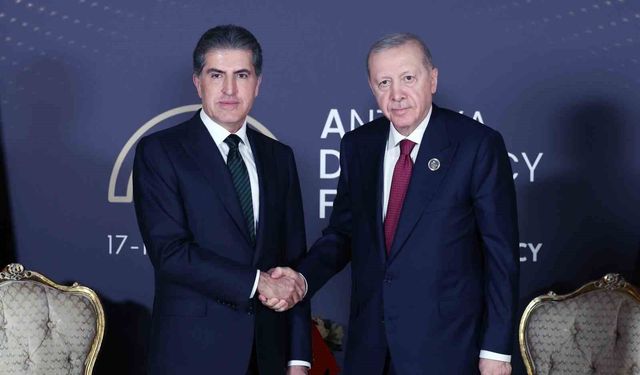 Cumhurbaşkanı Erdoğan, Irak Kürt Bölgesel Yönetimi Başkanı Neçirvan Barzani'yi kabul etti