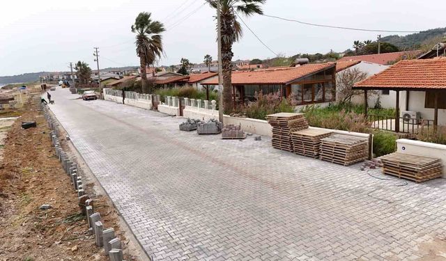Cunda Adası'nda yol hamlesi