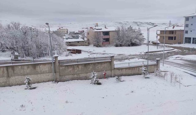 Demirözü'nde nisan sürprizi: İlçe beyaza büründü