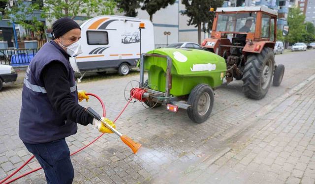 Efeler Belediyesi'nden yabani ot temizliği