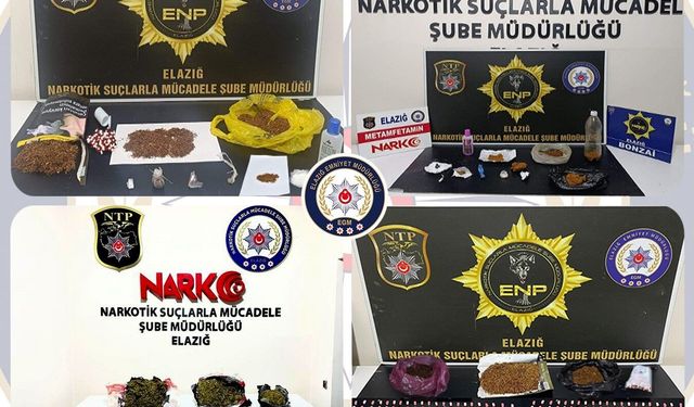 Elazığ'da uyuşturucu operasyonu: 30 tutuklama