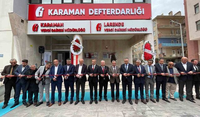 Karaman'da Larende Vergi Dairesi dualarla açıldı