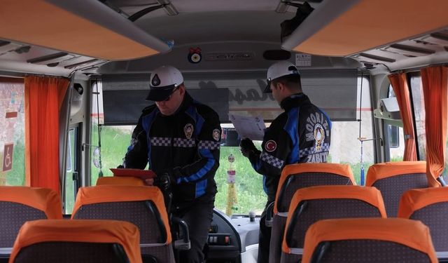 Kırklareli'de okul servislerine yönelik denetim