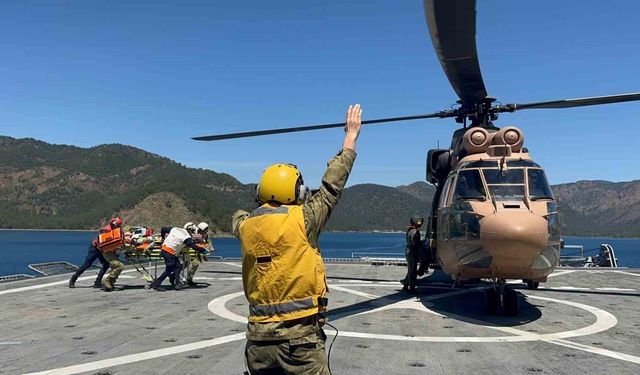 Marmaris açıklarında nefes kesen tatbikat: 22 ülkeden katılım