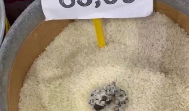 Mersin'de skandal görüntü: Pirinçten kedi dışkısı çıkan markete ceza