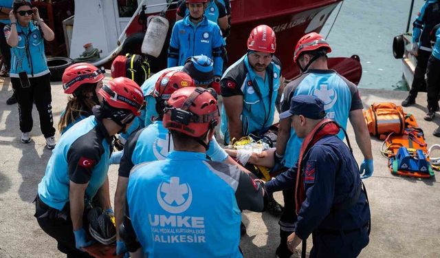 Balıkesir'de gerçeğini aratmayan bölgesel umke tatbikatı