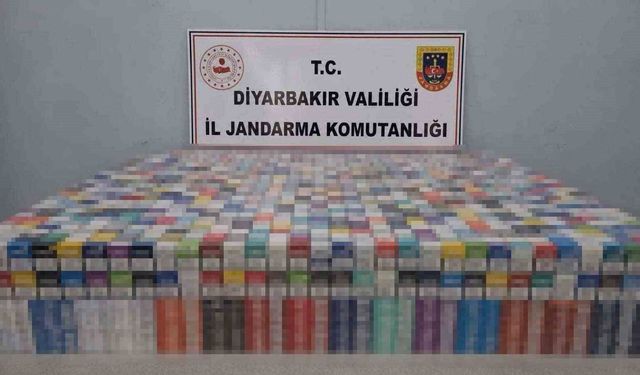 Diyarbakır'da 40 bin paket kaçak sigara ele geçirildi