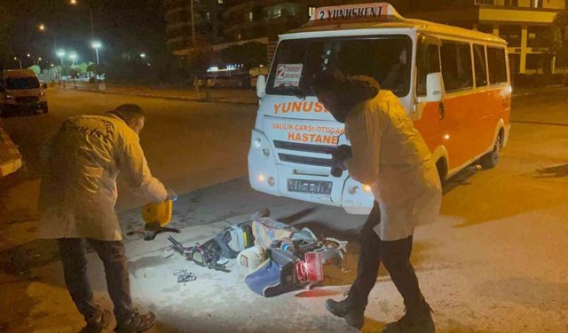 Elektrikli bisiklet sürücüsünün ölümüyle sonuçlana kaza kamerada