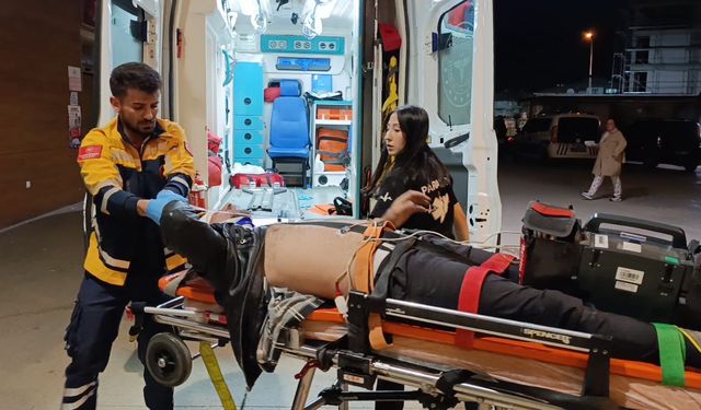 Feci kazada yaralanan motosiklet sürücüsü, hayatını kaybetti