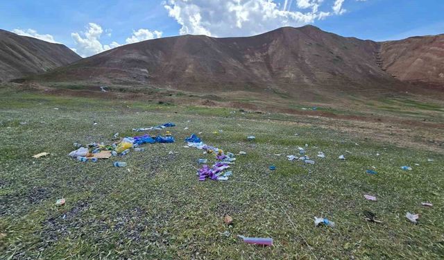 Gökkuşağı Tepeleri'nde çöp tepkisi: Doğaseverler alanı temizledi