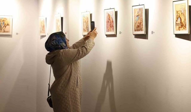 'Hat İzinde' sergisi Bağcılar'da sanatseverlerle buluştu