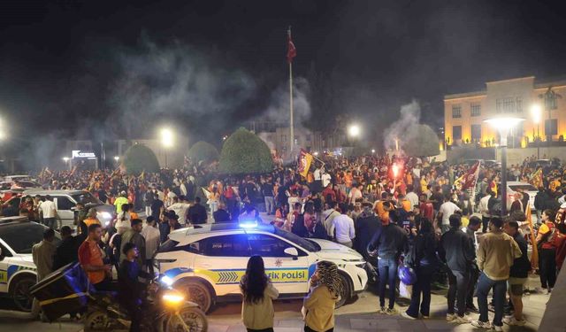 Hatay'da Galatasaray'ın şampiyonluğu büyük coşkuyla kutlandı