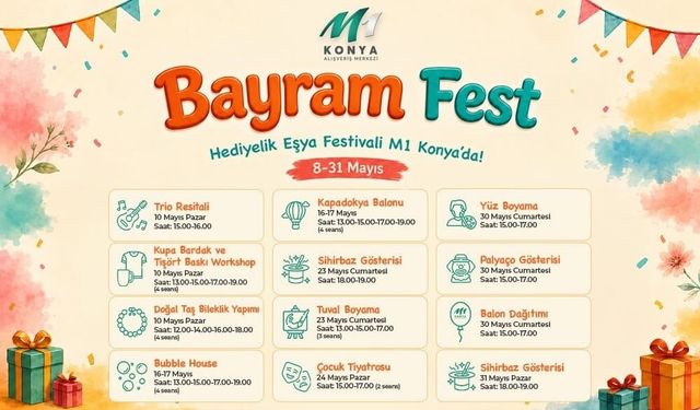 M1 Konya'da 'Bayram Fest' başladı