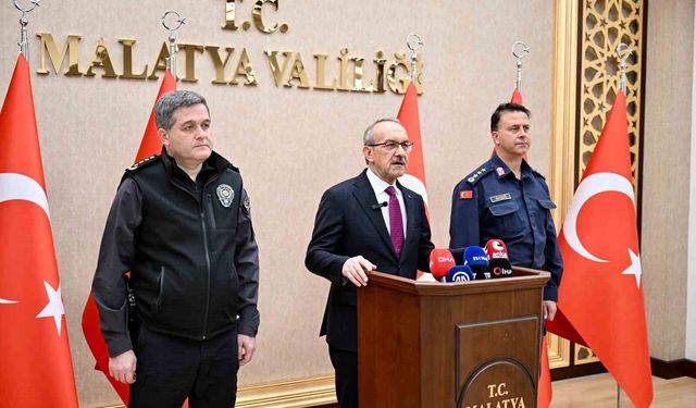 Malatya Valisi Yavuz, 4 aylık asayiş verilerini açıkladı
