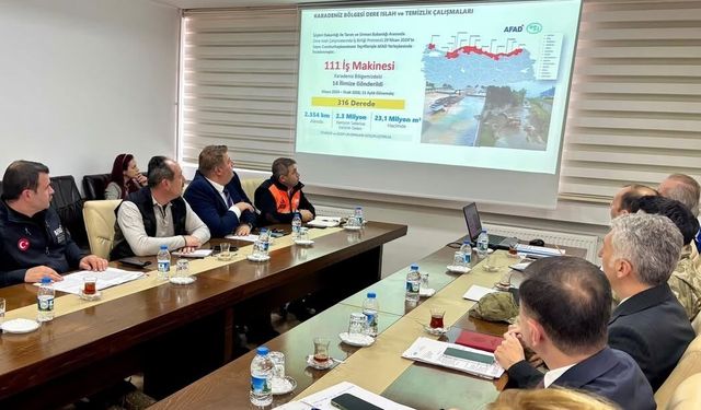 Sinop'ta afetlere karşı hazırlık toplantısı