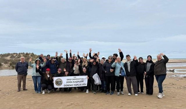 Sinop'ta kuşaklar doğa yürüyüşünde buluştu
