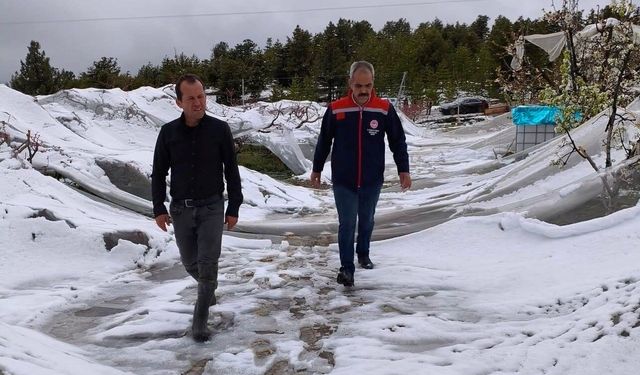 Toroslar'da yağışın ardından hasar tespit çalışmaları başladı