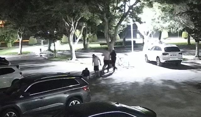 Mersin'de site müdürü darbedildi, saldırı kameraya yansıdı