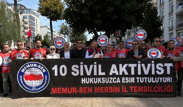 Memur-Sen Mersin: Gazze Aktivistleri Derhal Serbest Bırakılmalı
