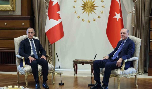Cumhurbaşkanı Erdoğan, Kanada Başbakanı Mark Carney'i kabul etti