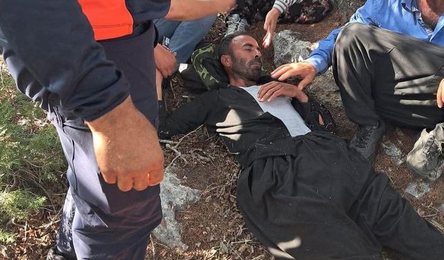 Kayıp şahıs ormanda bitkin halde bulundu