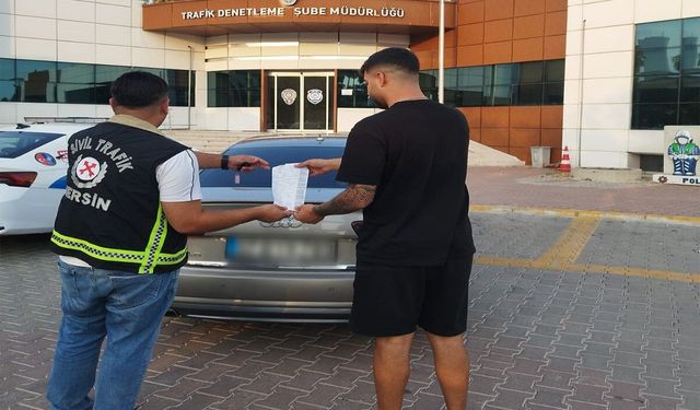 Mersin'de makas atan ehliyetsiz sürücüye 170 bin lira ceza