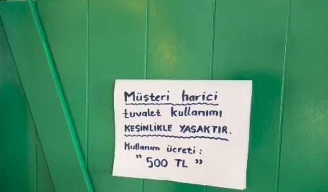 Muğla Akyaka bu defa fahiş WC ücreti ile gündeme geldi