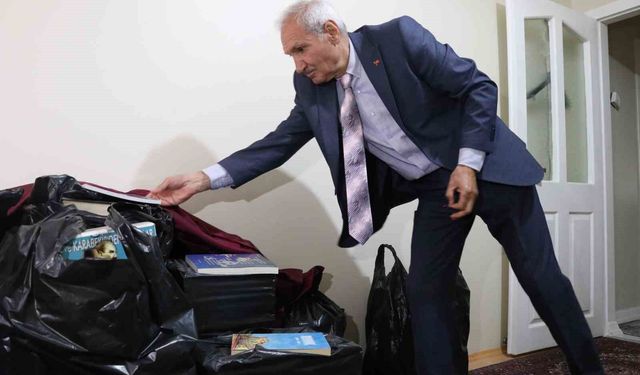 Şehit oğlunun adını 14 bin kitaplık kütüphaneyle yaşatacak