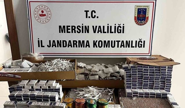 Mersin'de sigara kaçakçılığı operasyonu: 32 bin 120 makaron ele geçirildi