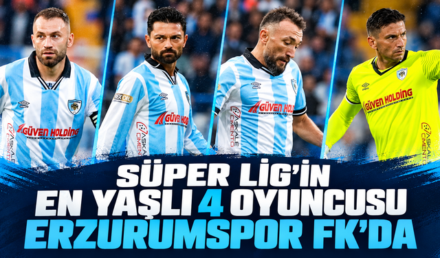 Süper Lig’in En Yaşlı 10 Oyuncusundan 4’ü Erzurumspor FK’da