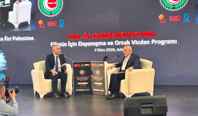 HAK-İŞ Genel Başkanı Arslan: " Sumud , kahraman bir kuruluştur ''