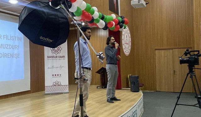 Mersin'de Gazze için anma programı düzenlendi