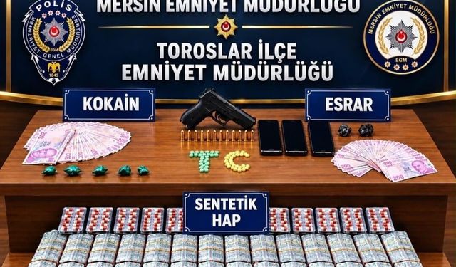 Mersin'de torbacı operasyonu: 4 tutuklama