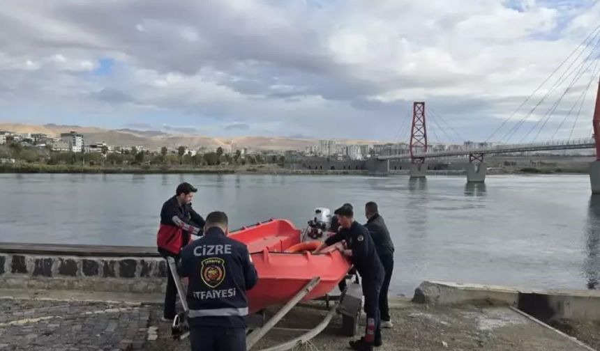 Şırnak’ta kaybolan genç için Dicle Nehri’de arama çalışması başlatıldı