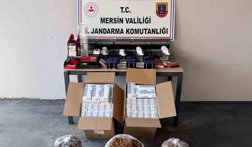 Mersin’de kaçak makaron operasyonu: 1 şüpheli gözaltına alındı