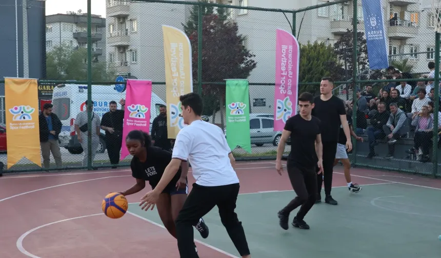 Bursa'da 'sokak basketbolu' heyecanı