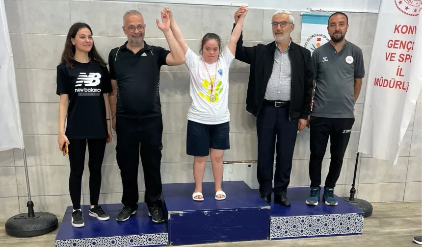 Konya Meram'da yüzmede ilk yarış, ilk zafer