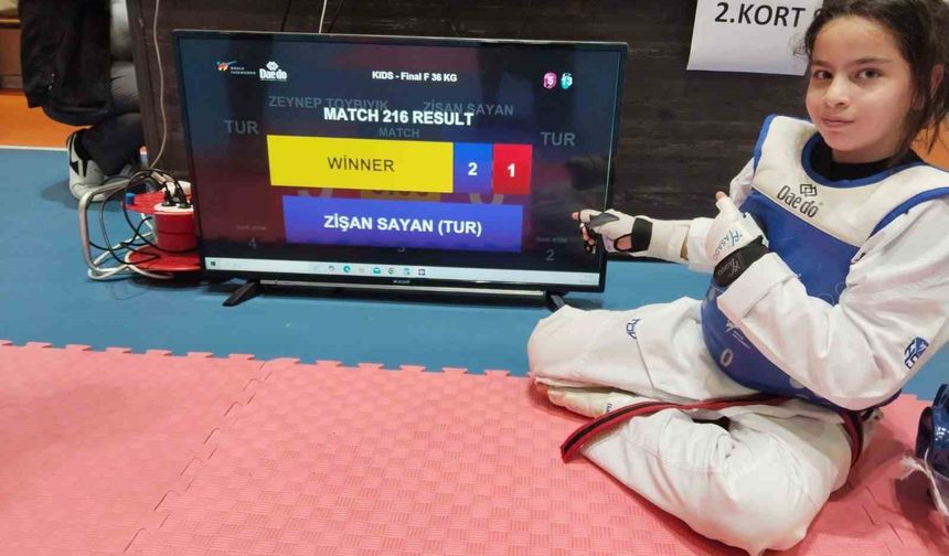 10 yaşında Kayseri şampiyonu oldu