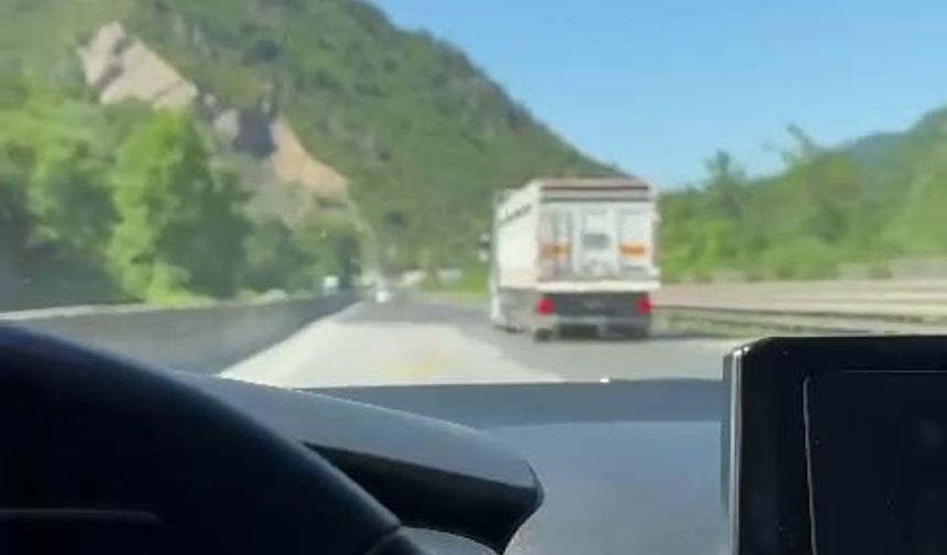 120 kilometre hızla gitti, önündeki tıra yetişemedi