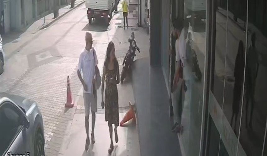 3 yaşındaki Ömer Halis, motosikletten böyle düştü