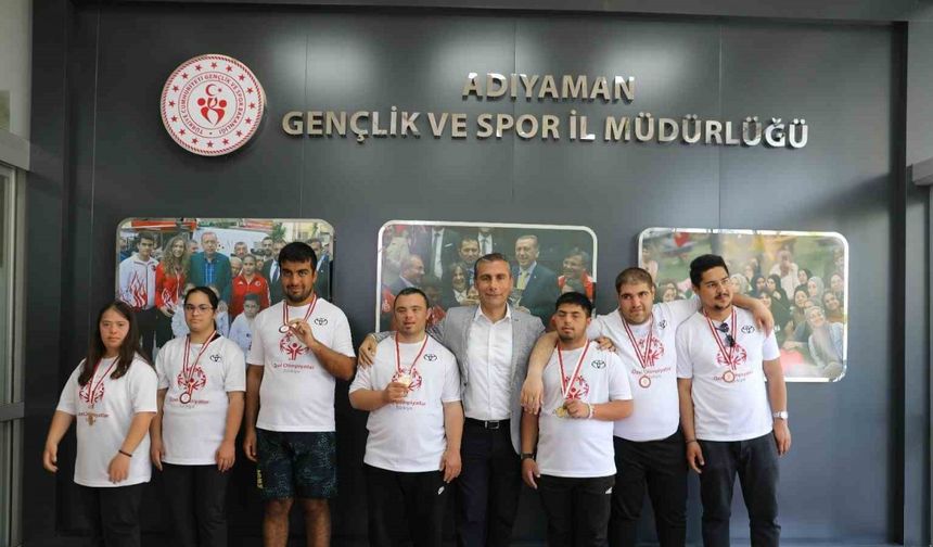 Adıyamanlı özel sporcular 9 madalya ile döndü