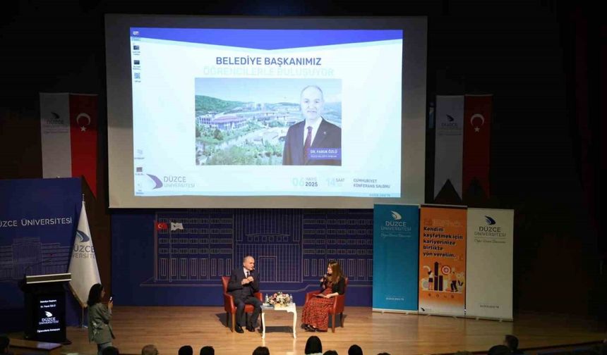 Başkan Özlü üniversite öğrencileriyle bir araya geldi